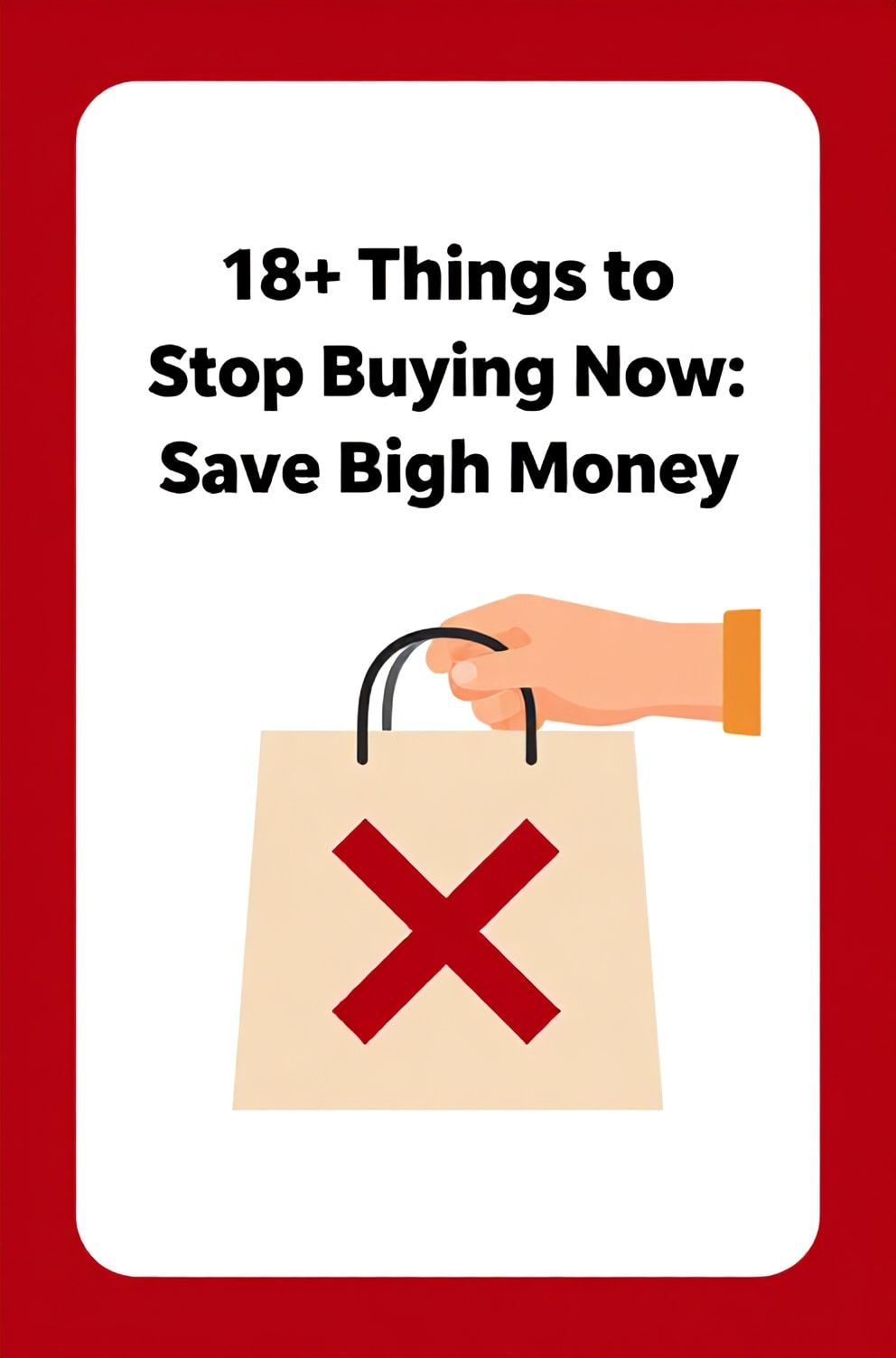 Bold%2C%20sharp%20text%20that%20says%20%E2%80%9C18%2B%20Things%20to%20Stop%20Buying%20Now%20to%20Save%20Big%20Money%E2%80%9D.%20The%20text%20is%20placed%20at%20the%20top%20inside%20a%20white%2C%20rounded%20rectangular%20illustration%20box%20in%20negative%20space%2C%20beautiful%20Pinterest-style%20frame.%20Pinterest-style%20illustration%20showing%20a%20hand%20crossing%20out%20a%20shopping%20bag%20with%20a%20red%20X.%20Background%20of%20strong%20red%20and%20white%20tones.%20Clean%2C%20minimal%20composition%2C%20cold%20neutral%20or%20warm%20neutral%20color%20palette