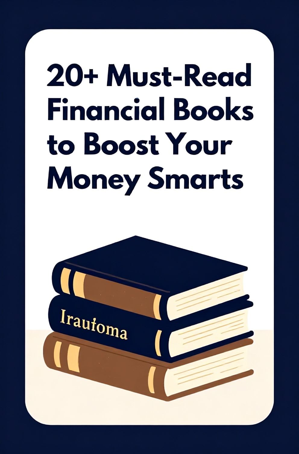 Bold%2C%20sharp%20text%20that%20says%20%E2%80%9C20%2B%20Must-Read%20Financial%20Books%20to%20Boost%20Your%20Money%20Smarts%E2%80%9D.%20The%20text%20is%20placed%20at%20the%20top%20inside%20a%20white%2C%20rounded%20rectangular%20illustration%20box%20in%20negative%20space%2C%20beautiful%20Pinterest-style%20frame.%20Pinterest-style%20illustration%20showing%20a%20stack%20of%20three%20hardcover%20books%20with%20gold%20titles.%20Background%20of%20deep%20navy%20and%20warm%20cream%20tones.%20Clean%2C%20minimal%20composition%2C%20cold%20neutral%20or%20warm%20neutral%20color%20palette