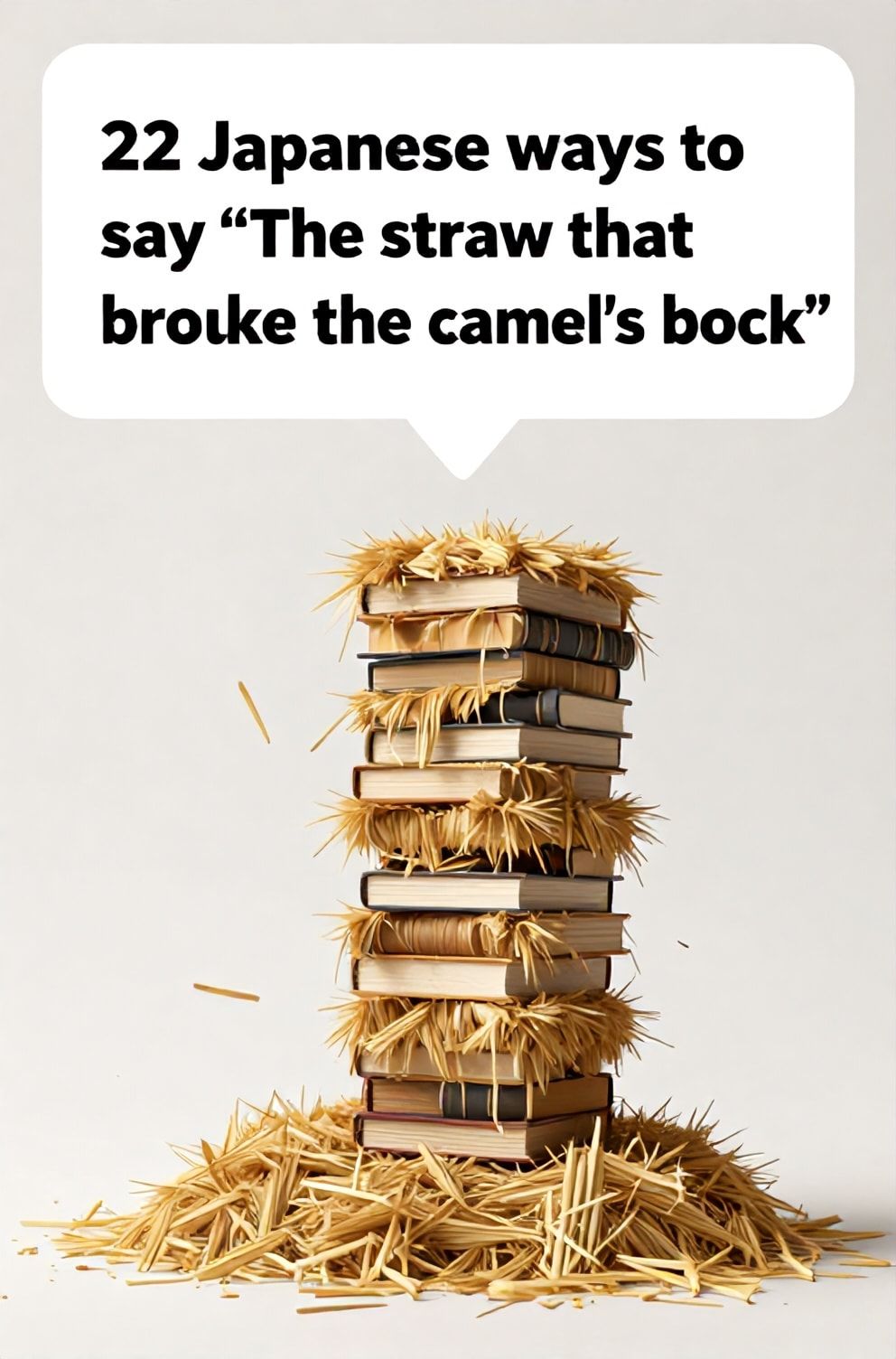Bold%2C%20sharp%20text%20that%20says%20%E2%80%9C22%20Japanese%20ways%20to%20say%20%E2%80%9CThe%20straw%20that%20broke%20the%20camel%E2%80%99s%20back%E2%80%9D%E2%80%9D.%20The%20text%20is%20placed%20at%20the%20top%20inside%20a%20white%2C%20rounded%20rectangular%20illustration%20box%20in%20negative%20space%2C%20beautiful%20Pinterest-style%20frame.%20Pinterest-style%20illustration%20showing%20a%20single%20piece%20of%20straw%20falling%20onto%20a%20pile.%20An%20impossibly%20tall%2C%20precarious%20tower%20of%20hay%20or%20books.%20Clean%2C%20minimal%20composition%2C%20cold%20neutral%20or%20warm%20neutral%20color%20palette