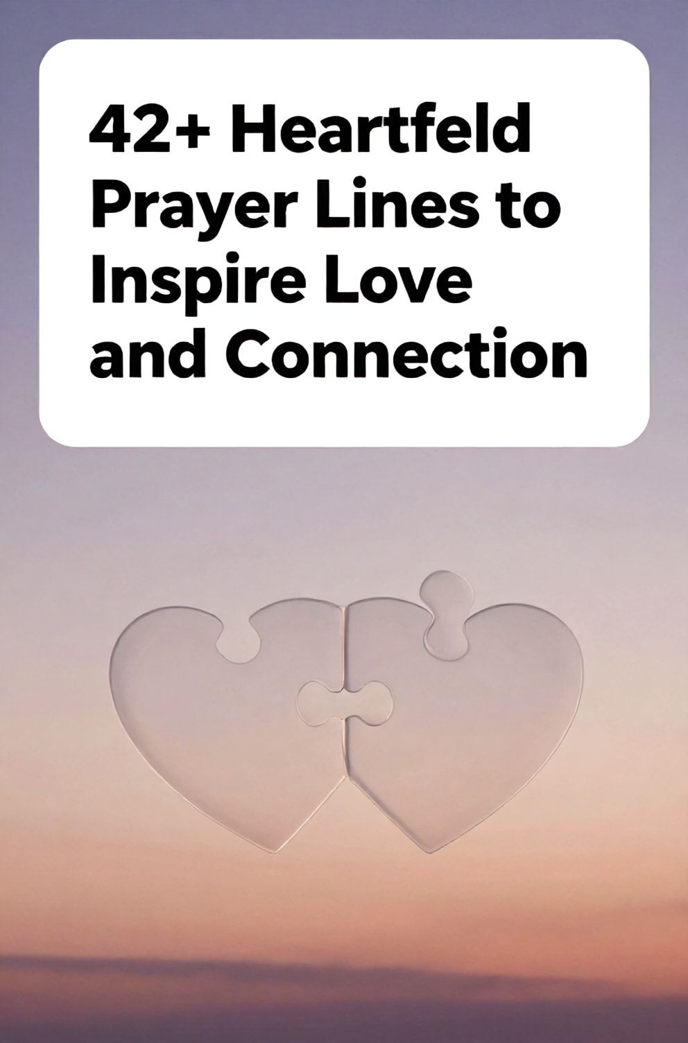 Bold%2C%20sharp%20text%20that%20says%20%E2%80%9C42%2B%20Heartfelt%20Prayer%20Lines%20to%20Inspire%20Love%20and%20Connection%E2%80%9D.%20The%20text%20is%20placed%20at%20the%20top%20inside%20a%20white%2C%20rounded%20rectangular%20illustration%20box%20in%20negative%20space%2C%20beautiful%20Pinterest-style%20frame.%20Pinterest-style%20illustration%20showing%20two%20interlocking%20puzzle%20piece%20hearts%20made%20of%20light.%20Background%20of%20a%20serene%2C%20gradient%20sunset%20in%20lavender%20and%20rose%20gold.%20Clean%2C%20minimal%20composition%2C%20cold%20neutral%20or%20warm%20neutral%20color%20palette