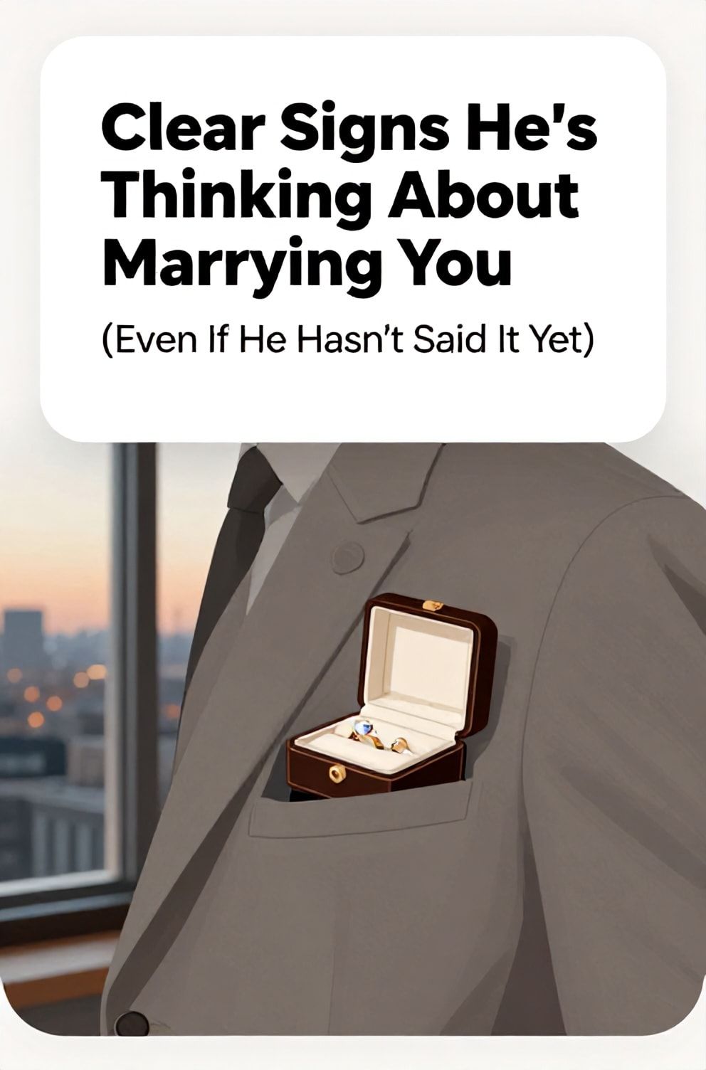 Bold%2C%20sharp%20text%20that%20says%20%E2%80%9C%F0%9F%92%8D%20Clear%20Signs%20He%E2%80%99s%20Thinking%20About%20Marrying%20You%20%28Even%20If%20He%20Hasn%E2%80%99t%20Said%20It%20Yet%29%E2%80%9D.%20The%20text%20is%20placed%20at%20the%20top%20inside%20a%20white%2C%20rounded%20rectangular%20illustration%20box%20in%20negative%20space%2C%20beautiful%20Pinterest-style%20frame.%20Pinterest-style%20illustration%20showing%20a%20jewelry%20box%20hidden%20in%20a%20man%E2%80%99s%20open%20suit%20jacket%20pocket.%20Background%20of%20a%20soft-focus%20cityscape%20at%20dusk%20through%20a%20window.%20Clean%2C%20minimal%20composition%2C%20cold%20neutral%20or%20warm%20neutral%20color%20palette