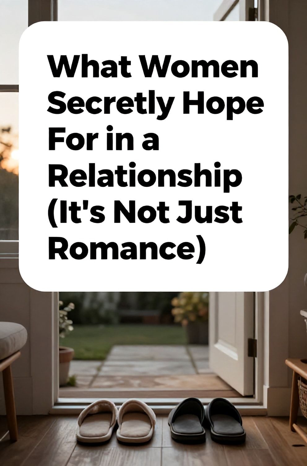 Bold%2C%20sharp%20text%20that%20says%20%E2%80%9CWhat%20Women%20Secretly%20Hope%20For%20in%20a%20Relationship%20%28It%E2%80%99s%20Not%20Just%20Romance%29%E2%80%9D.%20The%20text%20is%20placed%20at%20the%20top%20inside%20a%20white%2C%20rounded%20rectangular%20illustration%20box%20in%20negative%20space%2C%20beautiful%20Pinterest-style%20frame.%20Pinterest-style%20illustration%20showing%20a%20pair%20of%20comfortable%20slippers%20placed%20neatly%20next%20to%20his%20shoes.%20Background%20of%20a%20peaceful%2C%20lived-in%20home%20entryway%20at%20sunset.%20Clean%2C%20minimal%20composition%2C%20cold%20neutral%20or%20warm%20neutral%20color%20palette